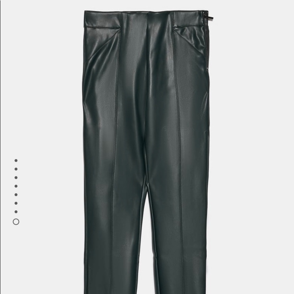 Zara leather leggings